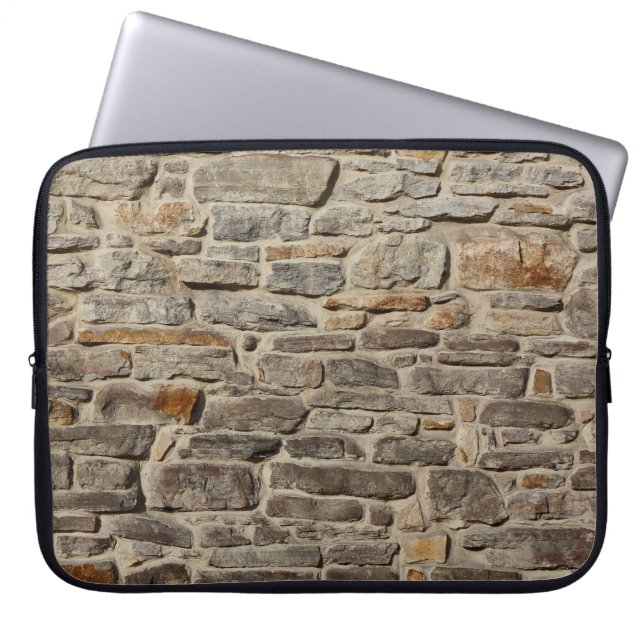 Stenvägg, texturerad decor laptop fodral (Framsidan)