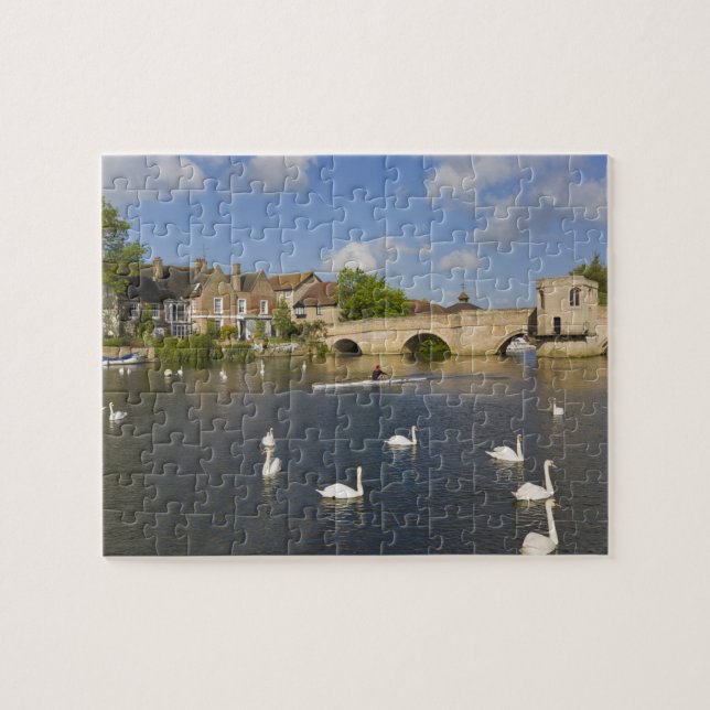 Stenvalvsbro och floden Ouse, St Ives, Pussel (Horisontell)