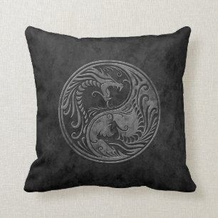 StenYin Yang drakar Kudde