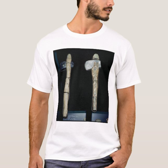 Stenyxor som är förhistoriska t-shirt (Framsida)