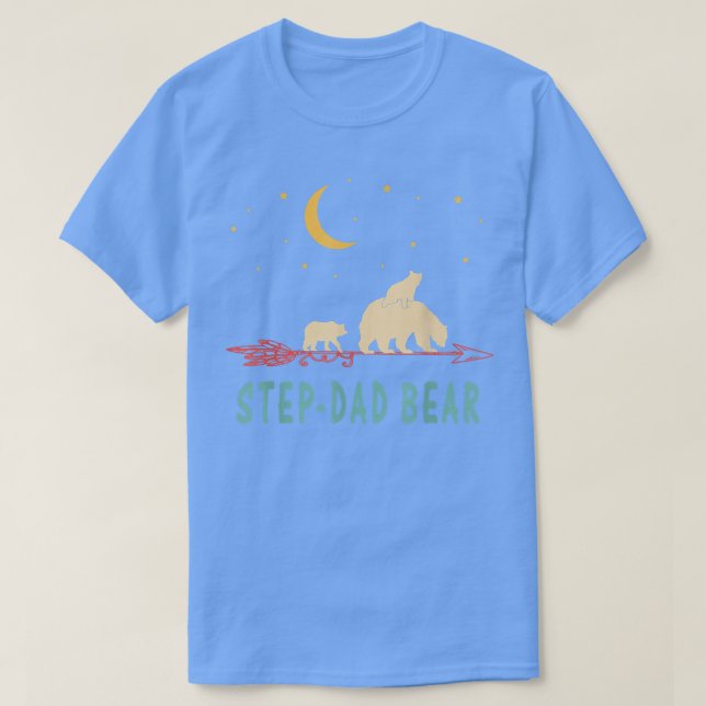 Step Dad Bear with 2 Cubs Shirt Twice Blessed Step T (Design framsida)