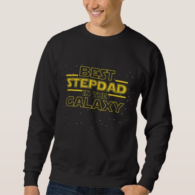 Step Pappa Gift for Stepdad Best Stepdad in Gala Lång Ärmad Tröja (Framsida)