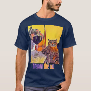 Stepan knubbig Kattkonst, söt kattälskare kärlek T Shirt