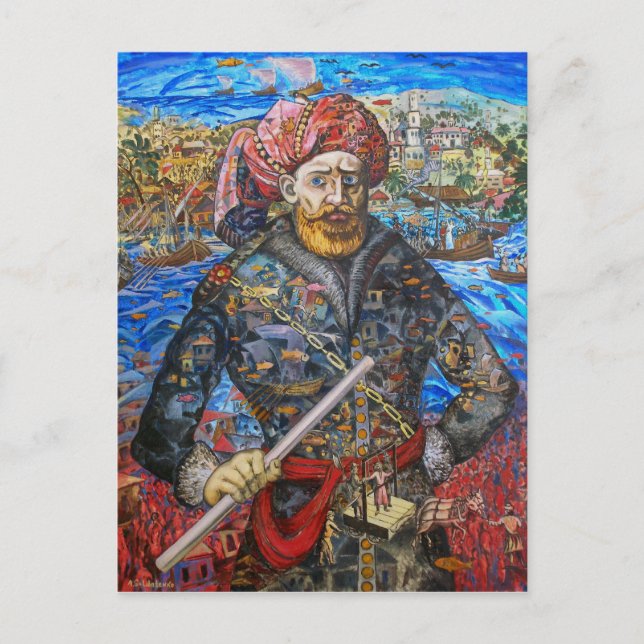 Stepan Razin Charming brev Original Postcard Vykort (Framsida)