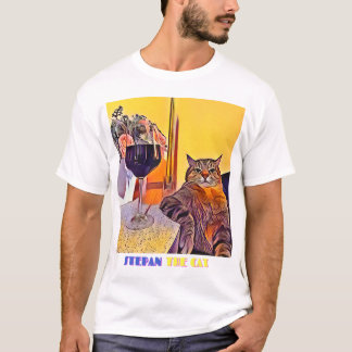 Stepan the Cat Art T Shirt
