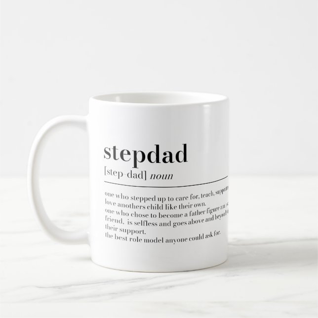 Stepdad Definition Mugg Gift (Vänster)