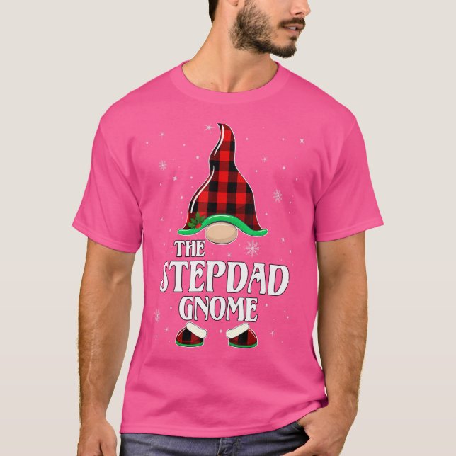 Stepdad Gnome Buffalo Play Matching Family Group T Shirt (Framsida)