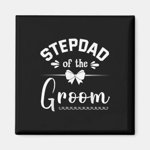 Stepdad i Groom Bride Lycklig Bröllop Marry Hus Magnet