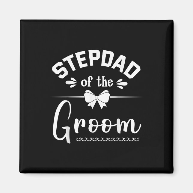 Stepdad i Groom Bride Lycklig Bröllop Marry Hus Magnet (Framsidan)