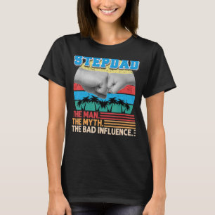 Stepdad mannen Myth den dåliga influensan Far dage T Shirt