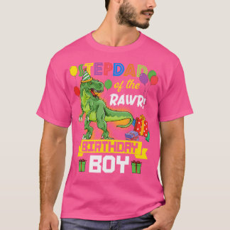 Stepdad of the Birthday Boy Dinosaur Firande G T Shirt