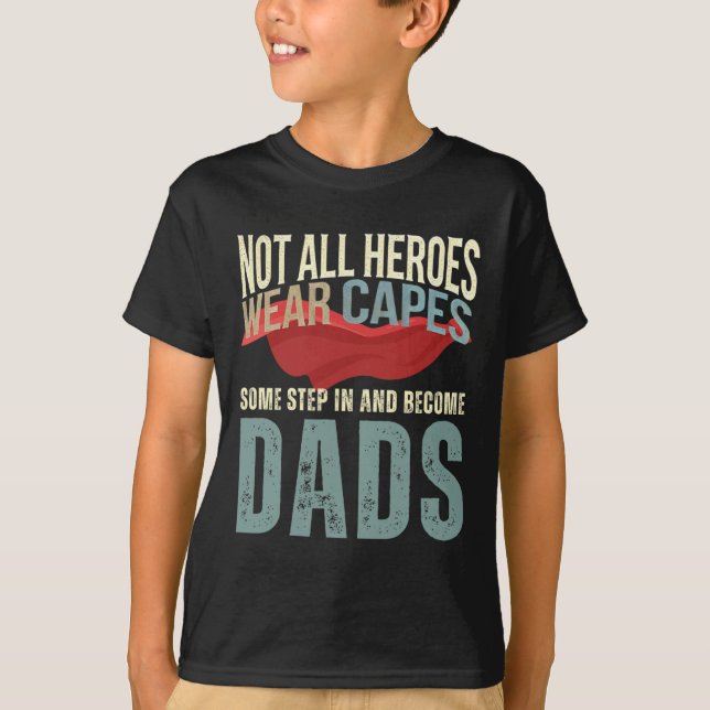 Stepdad Shirt från Kids Manar Funny Fars dag Step T (Framsida)