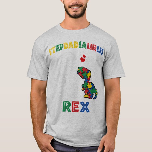 Stepdadrsaurus Rex - Perfekt för styvfar som har T Shirt (Framsida)