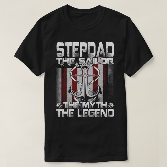 STEPDADTthe Sailor the Myth of the Legend T Shirt (Design framsida)
