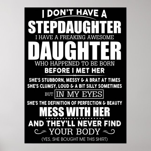 Stepdotter Poster (Framsidan)
