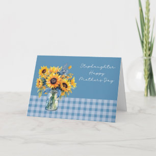 Stepdottern Mors dag Solblommor i Mason Burk Kort