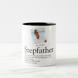 Stepfather Farbror Definition Foto Två-Tonad Mugg