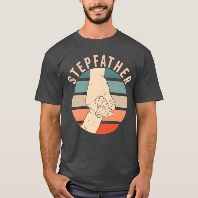 Stepfather Fars dag Stepdad Step Pappa Ord vi T Shirt (Framsida)