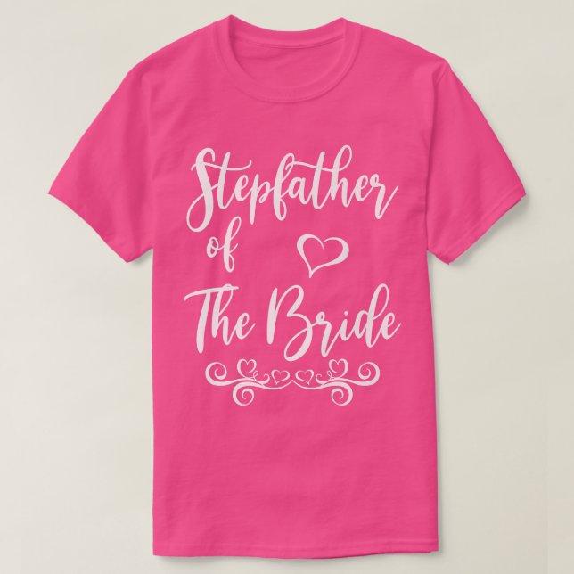 Stepfather of Bride & Groom Bröllop MatchingT-Shir T Shirt (Design framsida)
