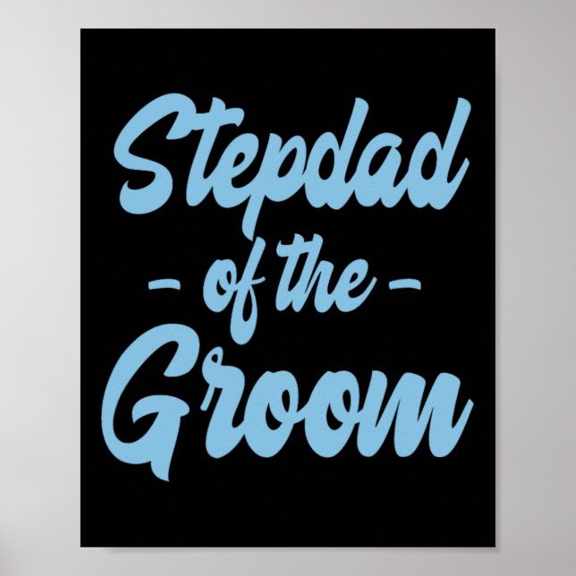 Stepfather of the Groom - Step Far Stepdad Step Poster (Framsidan)