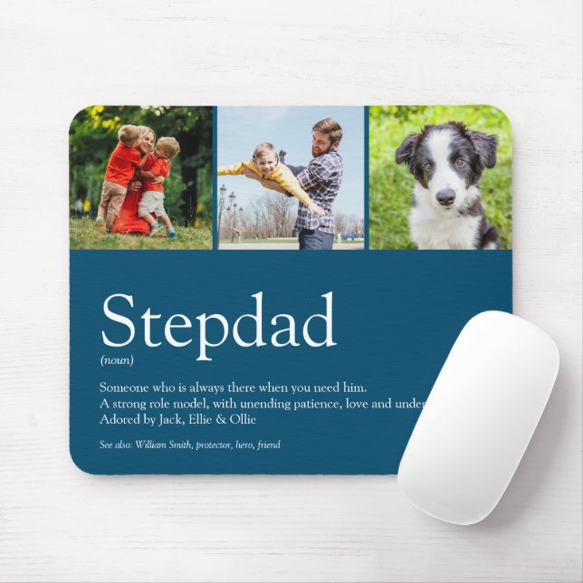 Stepfather Stepdad Definition 3 Photo Roligt Blue Musmatta (Med mus)