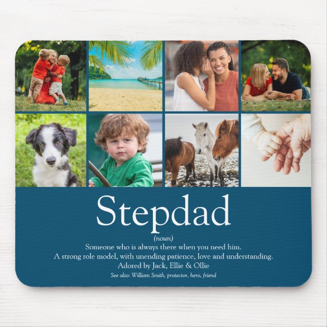 Stepfather Stepdad Definition 8 Photo Roligt Blue Musmatta (Framsidan)