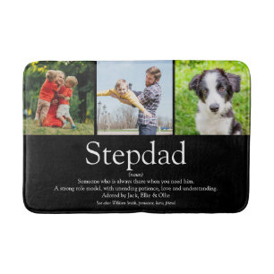 Stepfather Stepdad Definition Photo Roligt Black Badrumsmatta