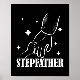Stepfather Stepdad Fars dag Step Pappa Ord Poster