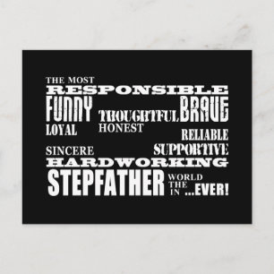 Stepfathers & Stepdads Birthdays Party Vykort