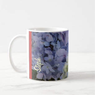 Steph Hydrangeas Mugg #2 med Anpassade Namn