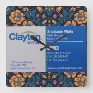 Stephanie White Clayton Homes Fyrkantig Klocka