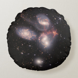 Stephans Quintet 5 Galaxies Deep Fält James Webb Rund Kudde