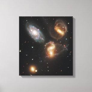 Stephans quintet Galaxies (Hubble Telescope) Canvastryck