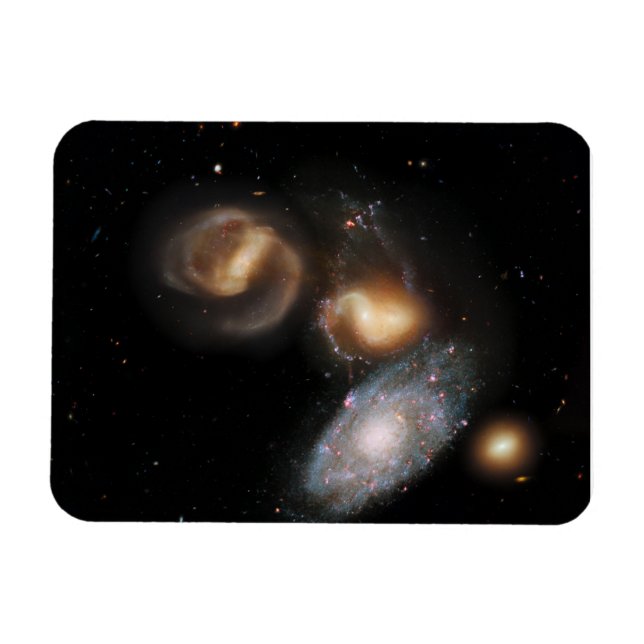 Stephans Quintet Galaxies Magnet (Horisontell)