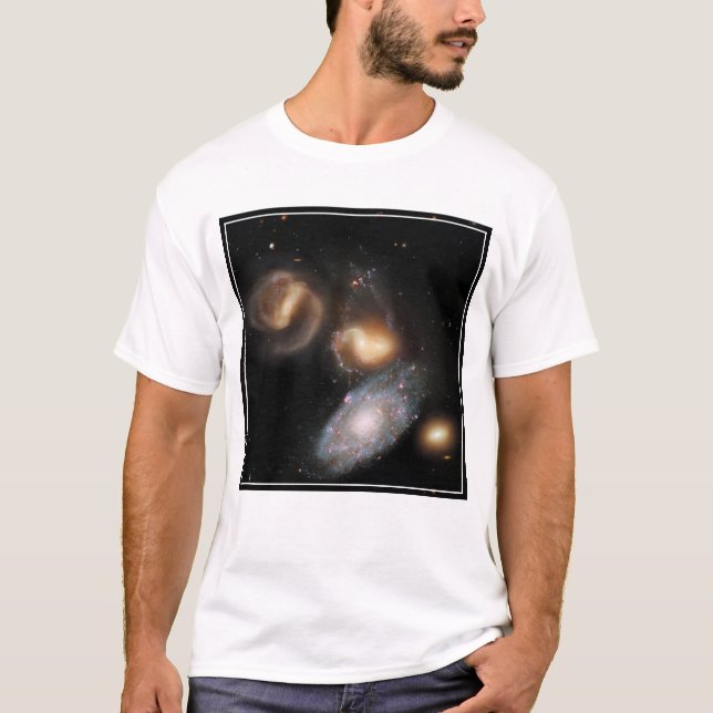 Stephans Quintet Galaxies T Shirt (Framsida)