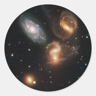 Stephan's Quintet-klistermärke Runt Klistermärke