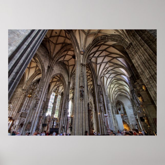 Stephansdom, Wien Österreich Poster (Framsidan)