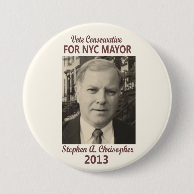 Stephen Christopher för NYC-borgmästare 2013 Knapp (Framsida)