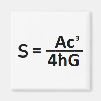 Stephen Hawkin Black Hål Entropy Formula Magnet