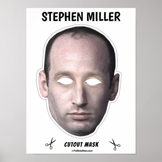 STEPHEN MILLER Halloween Mask Poster (Framsidan)