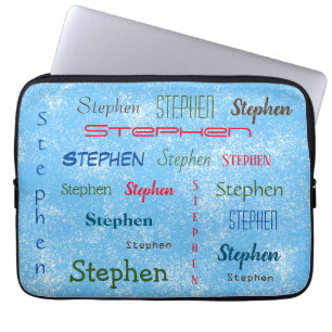 Stephen Personlig Many Namn Anpassningsbar Laptop Fodral