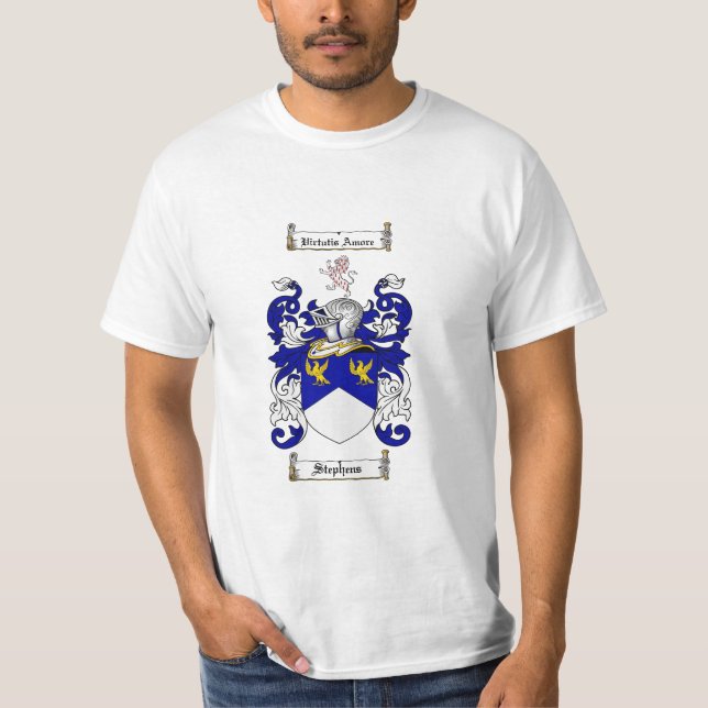 Stephens familjvapensköld - Stephens vapensköld T-shirt (Framsida)