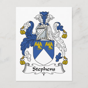Stephens Family Crest Vykort