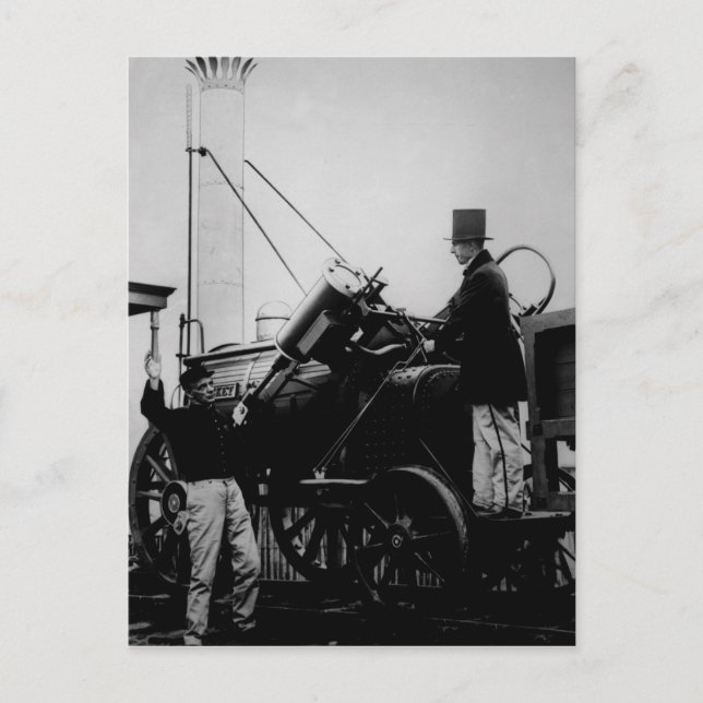 Stephensons Rocket, 1929 Vykort (Framsida)