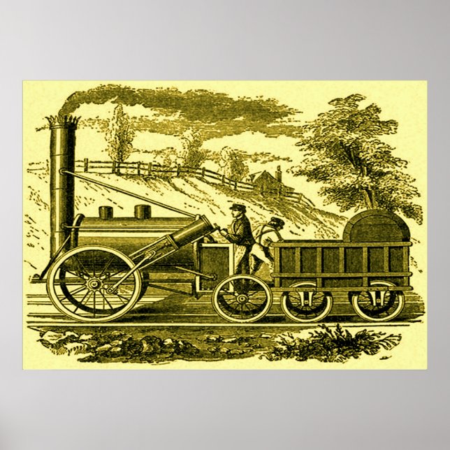 Stephensons Rocket. Poster (Framsidan)
