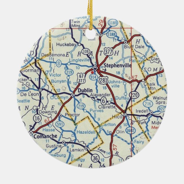 Stephenville Commanche och Dublin Ornament (Baksidan)