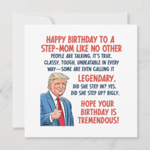 Stepmamma Birthday Kort