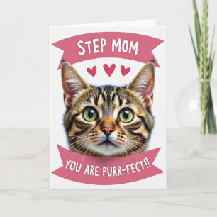 Stepmamma Du Är Purrfekt Kattkort Kort