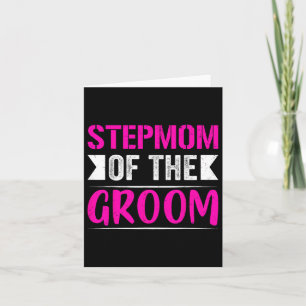 Stepmamma i Groom-gåvorna Mamma Bride Bröllop Groo Kort