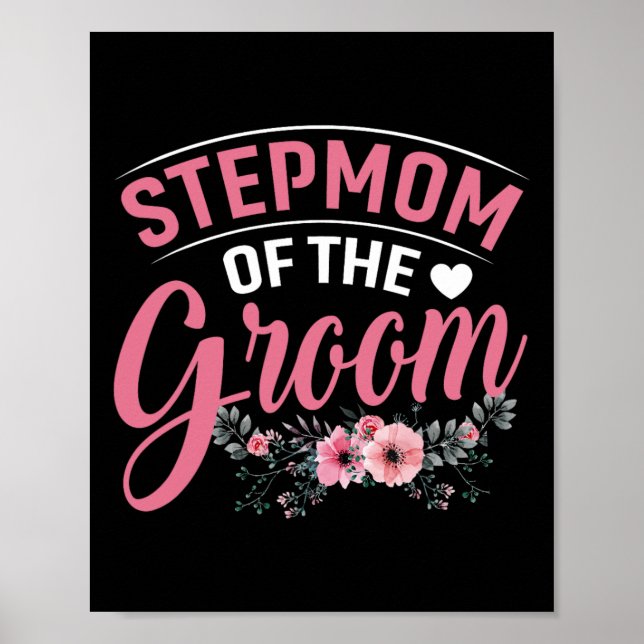 Stepmamma i Groom-gåvorna Mamma Bride Bröllop Groo Poster (Framsidan)
